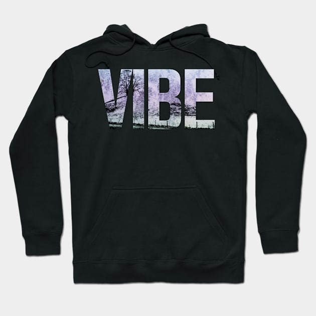 Vibe Retro Gradient Aesthetic Hoodie by StupidHead